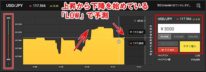 USD/JPY 予測 購入