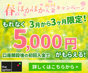 ザオプション(theoption)の初回入金キャンペーン